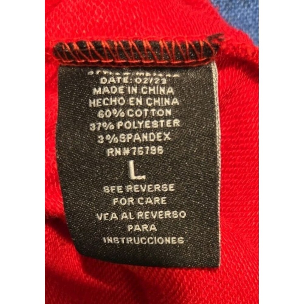 Waimea Men's Large Stacked Fit Sweatpants Joggers Red Logo Y2K - Picture 6 of 11